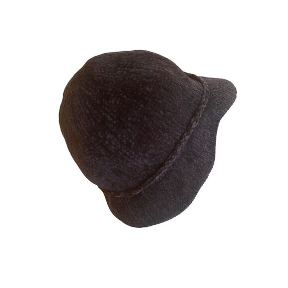 APT.9 Womens Black Knit Bucket Hat With Braided Trim One Size - Picture 3 of 6